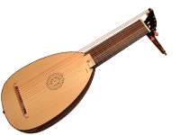 13-chörige Barocklaute auf der Basis einer Korpus von Matteo Sellas - 13-course baroque lute, based on a body from Metteo Sellas