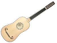 Barockgitarre nach Alexander Voboam, Paris 1676 - baroque guitar after Alexander Voboam, Paris 1670